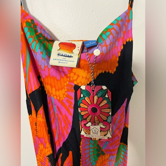 Farm Rio x Anthropologie Floral Maxi Slip Dress - Picture 8 of 10